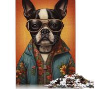 Pug Portrait Puzzle Imposible,desafío for Adults Juego Educativo 1000 Piezas Obra De Arte De Juego De Para Adultos, Regalos A Partir De 14 Años 1000pcs (38x26cm)