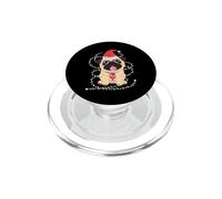 Pug Santa Claus Christmas Tree Lights Christmas Pugmas Dog Dogmas PopSockets PopGrip pour MagSafe