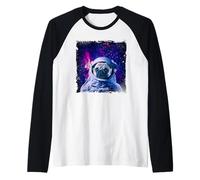 Pug Space Dog Astronaut Galaxy Dogs Funny Manche Raglan