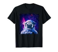 Pug Space Dog Astronaut Galaxy Dogs Funny T-Shirt