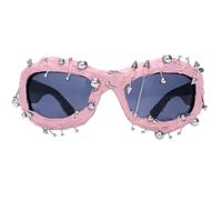 PUGEOAMN Nouveauté Lunettes de soleil à rivets UV380 Lunettes de protection pour la mode Femmes Hommes Tous assortis Punk Boîte de nuit Vêtements pour les yeux, a