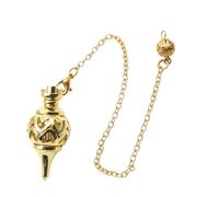 PUGEOAMN Pendentif pendule en cuivre pour pratiquer et guérir les chakras outil spirituel accessoire de scrutin pour femmes hommes