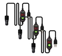 Pugermering 3X Tige Chauffante pour Aquarium, Système de Chauffage à Température Réglable, Thermostat Subaquatique, Mini Tige Chauffante USB avec Affichage LED Nu