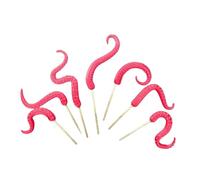 Pugermering 7 Pièces Tuteurs de Jardin Tentacules Résine Effet dans Obscurité Décorations pour Plantes Accessoire Créatif Convient pour Cadeaux Fête, Rouge