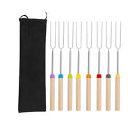 Pugermering 8pcs Guimauves Rôtir des Manchettes de Guimauves pour Les Saucisses de