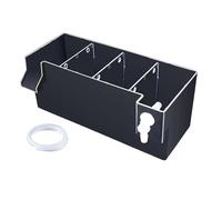 Pugermering Accessoires de Filtration Transparents pour Aquarium, pour Cascades D'aquarium à, Purificateur d'eau, Boîte de Filtration pour Petits, Noir 24x10.5x10cm