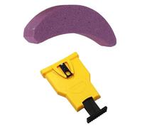 Pugermering Affûteuse de Chaîne de Tronçonneuse Portable en Pierre Outil d'Affûtage pour à Chaîne Accessoire pour Préparation de Bois Adaptée au, Boîte Kraft
