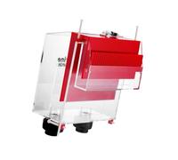 Pugermering Aquarium Équipement Boîte de Débordement Siphon Acrylique Auto-démarrage avec Peigne Guide Protection pour Gestion Silencieuse de l'eau Adaptée Aux AQ, 5000L Rouge