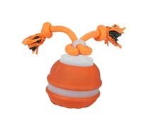 Pugermering Balle D'entraînement pour Chien avec Corde, Balle pour Animaux de Compagnie, Jouet Interactif Activé par Le Mouvement Chiens, pour U, Orange