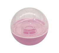 Pugermering Balle Friandise Jouet Interactif pour Chien Distributeur de Nourriture Puzzle Dresseur d'Intelligence Matériau PP Convient à l'Entraînement et Jeux, Rose