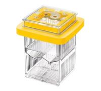 Pugermering Boîte D'élevage de Poissons, Boîte Isolée, Grande Capacité, Amovible, Accessoires D'aquarium, Bac de Reproduction, écloserie pour Aquarium Dom, Jaune