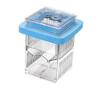 Pugermering Boîte D'élevage de Poissons, Boîte Isolée, Grande Capacité, Amovible, Accessoires D'aquarium, Bac de Reproduction, écloserie pour Aquarium Dom, Bleu