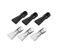 Pugermering Buse à Bec de Canard pour Pompe D'aquarium, Pièces Détachées pour Aquarium, Robuste, Légère, Raccord de Tuyauterie pour Tuyau de Retour d'eau, Transparent Noir 6 Pièces