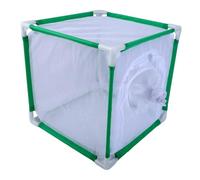 Pugermering Cage D'observation Décorative pour Papillons Monarques, avec Deux Fermetures éclair, Terrarium à Papillons pour Le Jardin, Vert