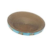 Pugermering Cat Scratcher Pad en Forme de Bol Lounge Griffoir Matelas Carton Ondulé Espace Confortable pour Griffes Protège Mobilier Adapté pour Chats de Tous Âge, Girafe Ronde 43cm