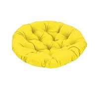 Pugermering Coussin pour Fauteuil Suspendu, Coussin D'assise, Lavable, Rond, 50 Cm, Doux, Coussin de Sol, Coussin de Fenêtre pour Cuisine, Maison, Bureau, jaune