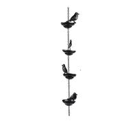 Pugermering Déflecteur de Gouttière en Forme D'oiseau, Déflecteur d'eau, Pièce D'antiquité, pour La Collecte des Eaux Pluviales, 4 Oiseaux