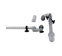 Pugermering Ensemble D'arrivée et de Sortie d'eau pour Aquarium, Accessoires de Tuyauterie pour Aquarium, Alimentation en Eau et Drainage, Matériaux Adapt, comme décrit, S-Gris
