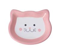 Pugermering Gamelle en Céramique pour Chat, Distributeur de Croquettes pour Animaux, Gamelle Antidérapante pour Chien, Gamelle Portable pour Un Usage Quotidien, I, Rose