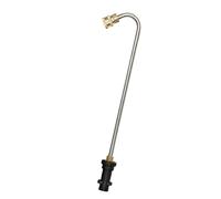 Pugermering Gutter Cleaner Lance d'Extension pour Nettoyeur Haute Pression Buse de Tuyau de Jardin Jet Métal Connexion Rapide en Acier Inoxydable et Laiton, 120 degrés