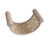 Pugermering Hamac pour Betta, Accessoire D'aquarium, Plateforme de Repos pour La Maison, Décoration D'aquarium pour Se Cacher et Se Reposer, Beige