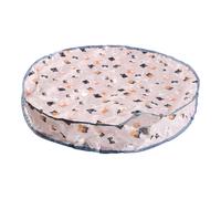 Pugermering Jouet Chat Jeu Chassé pour Chat Couverture d'exercice Housse Cachée Ballon Fonction Interactive PUC Adaptée aux Chats Chatons Famille, Carton Rose