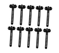 Pugermering Lot de 10 Attaches de Câble à Ventouse pour Aquariums, Accessoire Multifonctionnel Facile à Installer pour Tubes à Bulles et Nids à Crevettes, Noir