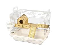 Pugermering Maison pour Hamster, Abri pour Petits Animaux, Facile à Nettoyer, Habitat pour Hamster, Transparent, Cage pour Cobayes et Petits Animaux Tels Que Sour, Maison