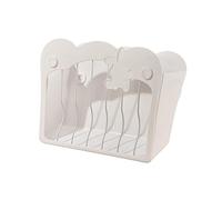 Pugermering Mangeoire à Foin pour Lapin Distributeur Cage Porte-Herbe Support Alimentaire Nettoyage Facile Anti- Adapté Aux Lapins Cochons d'Inde Chin, Blanche