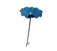 Pugermering Mangeoire Décorative Oiseau Bol Fleur Bain Jardin Tige Décorative pour Offrir Un Espace d'Abreuvement Rehausser Le Charme du Jardin Convenant à l'Extérieur et, Array, Bleu