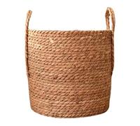 Pugermering Panier Tressé de Grande Capacité pour Plantes et Fleurs Organisateur de Stockage en Jonc de Mer Léger avec Poignée Adapté à La Maison Ch, Petit