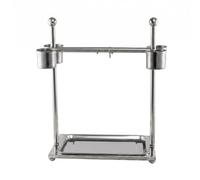Pugermering Perchoir Dresseur Oiseau Appareil Paroi Latérale Bâton Horizontal roulettes Utiles Plateau Solide Acier Inoxydable pour Animaux de Compagnie Intérieur, Petit