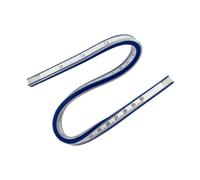 Pugermering Règle Courbe Flexible, Double Face, pour La Construction, Le Travail Du Bois, La Peinture, Règle de Division, Souple, pour Le Dessin et Le Quilting, 30CM