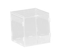 Pugermering Reptile Breeding Box Caisse D'Élevage Terrarium Habitat Animal Boîte avec Aération Bac D'Acrylique Transparent Adaptée pour Jeunes Dragons Caméléons L, 15x15x15cm