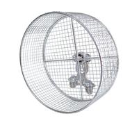 Pugermering Roue d'exercice Silencieuse pour Hamster, pour Maintenir La Force et Le des Hamsters, en Métal, Accessoire pour Cage en Grillage.