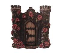 Pugermering Sculpture Miniature En Bois pour Porte de Jardin Féerique, Décoration de Maison, Jardin, Cour Extérieure, Micro-aménagement Paysager, Arbres, Pelouse, Style A
