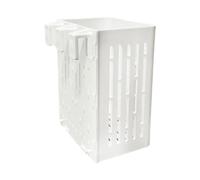 Pugermering Support pour Plantes D'aquarium, Pot de Fleurs Suspendu, pour Plantes Aquatiques, pour La Culture de Plantes dans Les Systèmes Aquapo, Blanc