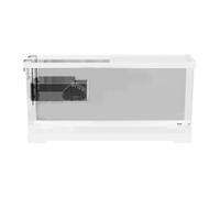 Pugermering Terrarium Aquatique pour, Abri pour Reptiles, avec Plateforme de Repos, Blanc, M W Platform and Lid