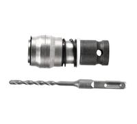 Pugermering Tête de Conversion Clé Électrique Adaptateur Hexagonal Outil Remplacement Alliage Compact Installation Facile Convient Maintenance Véhicule Bricolage, avec 1 foret