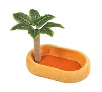 Pugermering Un Griffoir Ovale avec Une Zone de Une Planche à Aiguiser, Accessoire Idéal pour Chat, Facile à Nettoyer pour L'entretien des, Orange