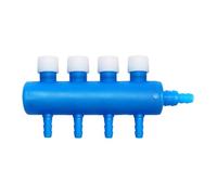Pugermering Vanne de Contrôle du Débit d'air pour Aquarium, Distributeur, Vanne de Pompe à Air, avec Connexions Multiples, 4 Voies