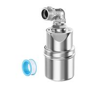 Pugermering Vannes Réglables pour Réservoirs d'eau, pour La Gestion du Niveau d'eau, épaissir 3/4" côté