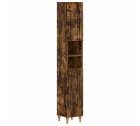 PUGYNBK Alkmaar Ensemble d'armoires de salle de bain 3 pièces | Bois traité, portes réversibles, étagère ouverte, design compact