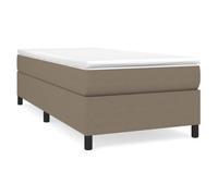 PUGYNBK Lit Box Spring Matelas à ressorts ensachés 100 x 200 cm | Dureté moyenne, tissu respirant, lattes bois, protection douce, montage facile