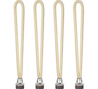 puhae 4 PCS Remplacement de Mèche de Lampe à Contrôle Étanche de L'Air Brûleur Catalytique Lampes Mèche 18mm comme Indiqué Corde en Coton + Métal pour Diffuseur Aromathérapie Décoration