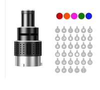 puhae Photo Flash Snoot Objectif Conique Modélisation Vidéo Forme Photo Studio Kit D'Éclairage avec Objectif de Projecteur Optique 35 Gobos