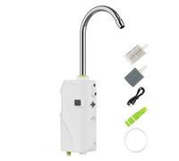 puhae Pompe à Air D'Oxygénation de Pêche en Plein Air USB Capteur Intelligent Pompe à Oxygène d'eau Portable Lumière LED Intelligente -Blanc