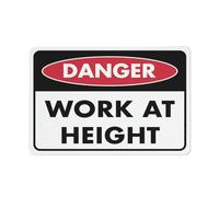 Puhayexi Panneau « Danger Work At Height » - 20,3 x 30,5 cm - En aluminium antirouille - Facile à lire et robuste - Pour l'extérieur - Pour maison, ferme, cour