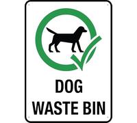 Puhayexi Panneau de déjections canines 30,5 x 20,3 cm en aluminium imprimé à l'encre UV pour la maison et le travail