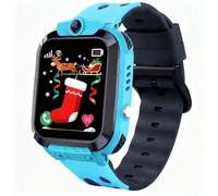 Puhiuyoi GPS Montre Connectée Enfant, Conversation Bidirectionnelle Montre Intelligente Enfants avec IP68 Résistant, Appel SOS, Voice Chat, Jeu, Caméra, Cadeaux pour Garçons et Filles 4-12 Ans